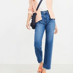 Loft 90’s straight leg jeans. Sz 28P.